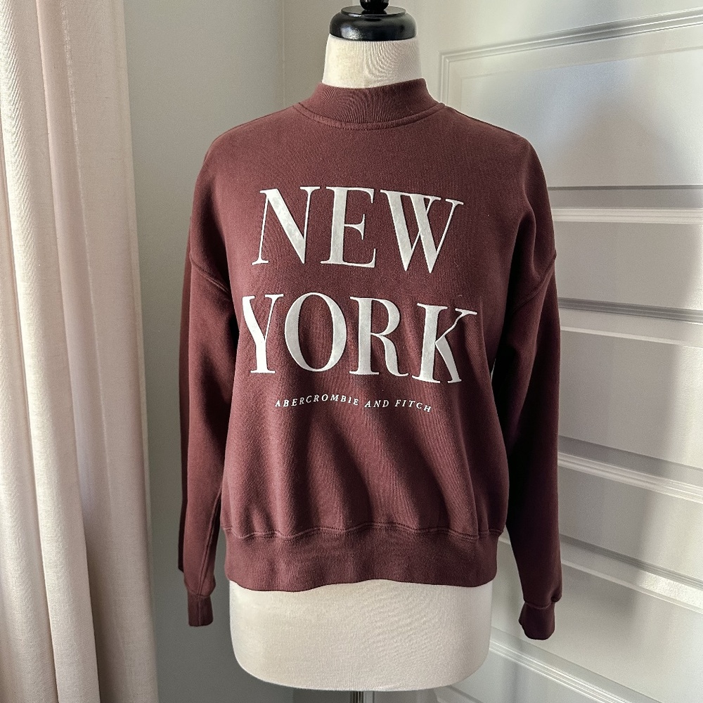 Abercrombie & Fitch Brown Sweatshirt